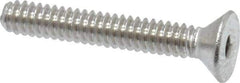 Value Collection - #4-40 UNC Hex Socket Drive, 82° Flat Screw - Grade 18-8 Stainless Steel, 3/4" OAL - Exact Industrial Supply