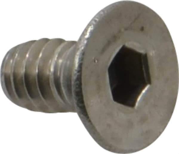 Value Collection - #10-24 UNC Hex Socket Drive, 82° Flat Screw - Grade 18-8 Stainless Steel, 3/8" OAL - Exact Industrial Supply