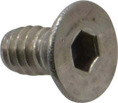 Value Collection - #10-24 UNC Hex Socket Drive, 82° Flat Screw - Grade 18-8 Stainless Steel, 3/8" OAL - Exact Industrial Supply