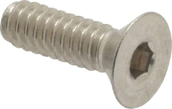 Value Collection - #10-24 UNC Hex Socket Drive, 82° Flat Screw - Grade 18-8 Stainless Steel, 5/8" OAL - Exact Industrial Supply