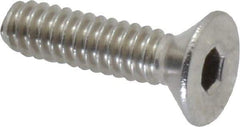 Value Collection - #10-24 UNC Hex Socket Drive, 82° Flat Screw - Grade 18-8 Stainless Steel, 3/4" OAL - Exact Industrial Supply