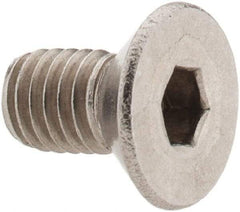 Value Collection - #10-32 UNF Hex Socket Drive, 82° Flat Screw - Grade 18-8 Stainless Steel, 3/8" OAL - Exact Industrial Supply