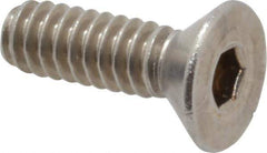 Value Collection - #10-24 UNC, 5/8" OAL Slotted Drive Machine Screw - Flat Head, Grade 18-8 Stainless Steel, Uncoated, Without Washer - Exact Industrial Supply