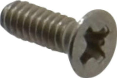Value Collection - #2-56 UNC, 1/4" OAL Phillips Drive Machine Screw - Flat Head, Grade 18-8 Stainless Steel, Uncoated, Without Washer - Exact Industrial Supply