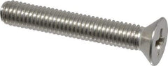 Value Collection - #10-32 UNF, 1-1/4" OAL Phillips Drive Machine Screw - Flat Head, Grade 18-8 Stainless Steel, Uncoated, Without Washer - Exact Industrial Supply