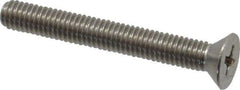Value Collection - #10-32 UNF, 1-1/2" OAL Phillips Drive Machine Screw - Flat Head, Grade 18-8 Stainless Steel, Uncoated, Without Washer - Exact Industrial Supply