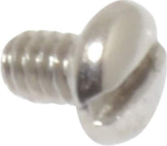 Value Collection - #2-56 UNC, 1/8" Length Under Head Slotted Drive Machine Screw - Pan Head, Grade 18-8 Stainless Steel, Uncoated, Without Washer - Exact Industrial Supply