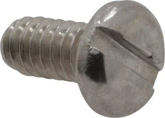 Value Collection - #2-56 UNC, 3/16" Length Under Head Slotted Drive Machine Screw - Pan Head, Grade 18-8 Stainless Steel, Uncoated, Without Washer - Exact Industrial Supply