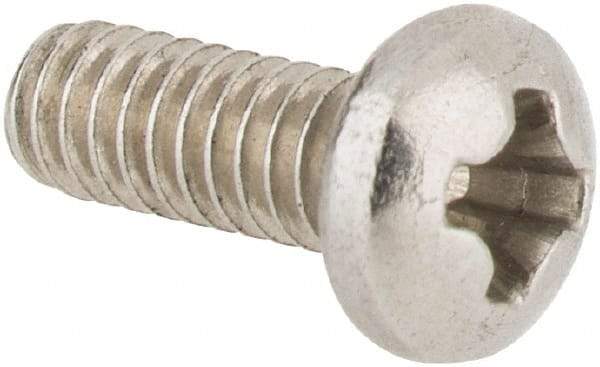 Value Collection - #2-56 UNC, 1/4" Length Under Head Phillips Drive Machine Screw - Pan Head, Grade 18-8 Stainless Steel, Uncoated, Without Washer - Exact Industrial Supply