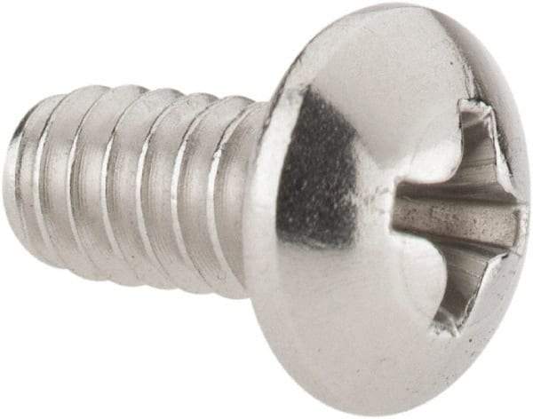 Value Collection - #10-24 UNC, 3/8" Length Under Head Phillips Drive Machine Screw - Pan Head, Grade 18-8 Stainless Steel, Uncoated, Without Washer - Exact Industrial Supply