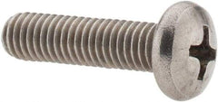 Value Collection - #10-24 UNC, 3/4" Length Under Head Phillips Drive Machine Screw - Pan Head, Grade 18-8 Stainless Steel, Uncoated, Without Washer - Exact Industrial Supply