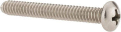 Value Collection - #10-24 UNC, 1-1/2" Length Under Head Phillips Drive Machine Screw - Pan Head, Grade 18-8 Stainless Steel, Uncoated, Without Washer - Exact Industrial Supply