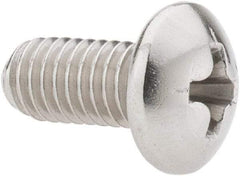Value Collection - #10-32 UNF, 3/8" Length Under Head Phillips Drive Machine Screw - Pan Head, Grade 18-8 Stainless Steel, Uncoated, Without Washer - Exact Industrial Supply