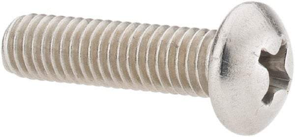 Value Collection - #10-32 UNF, 3/4" Length Under Head Phillips Drive Machine Screw - Pan Head, Grade 18-8 Stainless Steel, Uncoated, Without Washer - Exact Industrial Supply