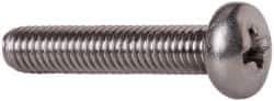 Value Collection - #10-32 UNF, 1" Length Under Head Phillips Drive Machine Screw - Pan Head, Grade 18-8 Stainless Steel, Uncoated, Without Washer - Exact Industrial Supply