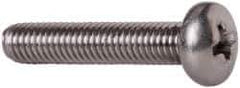 Value Collection - #10-32 UNF, 1" Length Under Head Phillips Drive Machine Screw - Pan Head, Grade 18-8 Stainless Steel, Uncoated, Without Washer - Exact Industrial Supply