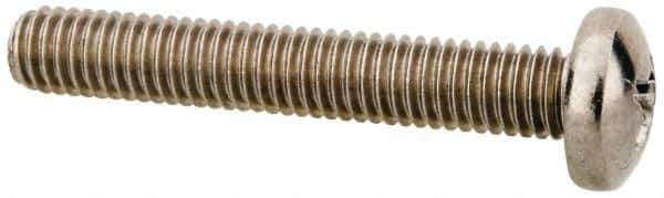 Value Collection - #10-32 UNF, 1-1/4" Length Under Head Phillips Drive Machine Screw - Pan Head, Grade 18-8 Stainless Steel, Uncoated, Without Washer - Exact Industrial Supply