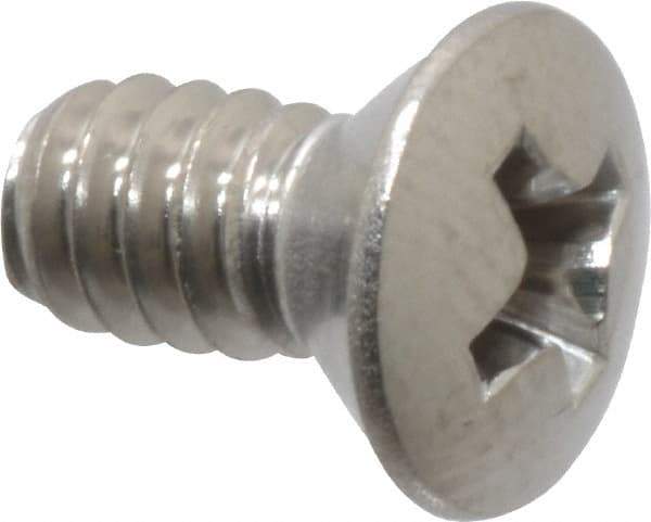 Value Collection - #10-24 UNC, 3/8" OAL Phillips Drive Machine Screw - Oval Head, Grade 18-8 Stainless Steel, Uncoated, Without Washer - Exact Industrial Supply