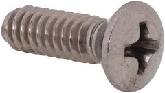 Value Collection - #10-24 UNC, 5/8" OAL Phillips Drive Machine Screw - Oval Head, Grade 18-8 Stainless Steel, Uncoated, Without Washer - Exact Industrial Supply