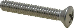 Value Collection - #10-24 UNC, 1-1/4" OAL Phillips Drive Machine Screw - Oval Head, Grade 18-8 Stainless Steel, Uncoated, Without Washer - Exact Industrial Supply