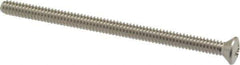 Value Collection - #10-24 UNC, 3" OAL Phillips Drive Machine Screw - Oval Head, Grade 18-8 Stainless Steel, Uncoated, Without Washer - Exact Industrial Supply