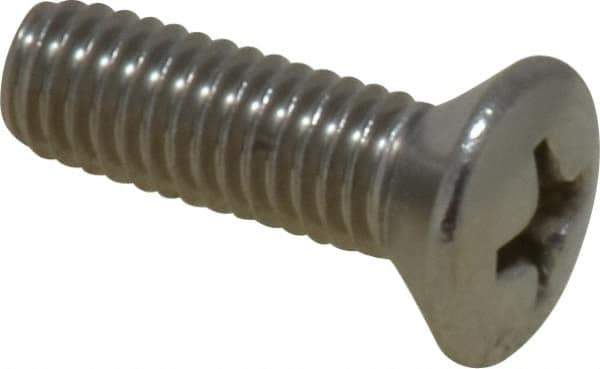 Value Collection - #10-32 UNF, 5/8" OAL Phillips Drive Machine Screw - Oval Head, Grade 18-8 Stainless Steel, Uncoated, Without Washer - Exact Industrial Supply