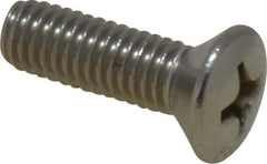 Value Collection - #10-32 UNF, 5/8" OAL Phillips Drive Machine Screw - Oval Head, Grade 18-8 Stainless Steel, Uncoated, Without Washer - Exact Industrial Supply