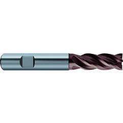 1/4x1/4x1/2x2-1/2 4Fl Carbide RF100 Diver End Mill-.0098 Chamfer-Cylindrical Shank-nano-Si - Exact Industrial Supply