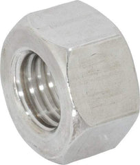 Value Collection - 3/4-10 UNC Stainless Steel Right Hand Heavy Hex Nut - 1-1/4" Across Flats, 47/64" High, Uncoated - Exact Industrial Supply