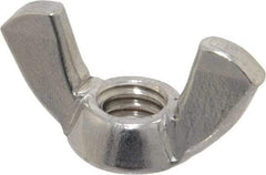 Value Collection - 5/16-18 UNC, Stainless Steel Standard Wing Nut - Grade 18-8, 1-1/4" Wing Span, 0.66" Wing Span - Exact Industrial Supply