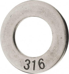 Value Collection - 1" Screw, Grade 316 Stainless Steel Standard Flat Washer - 1-1/16" ID x 1.87" OD, 1/8" Thick - Exact Industrial Supply