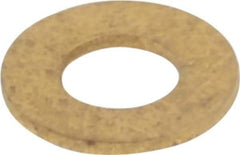 Value Collection - #6 Screw, Brass Standard Flat Washer - 0.147" ID x 5/16" OD, 0.025" Thick, Plain Finish - Exact Industrial Supply