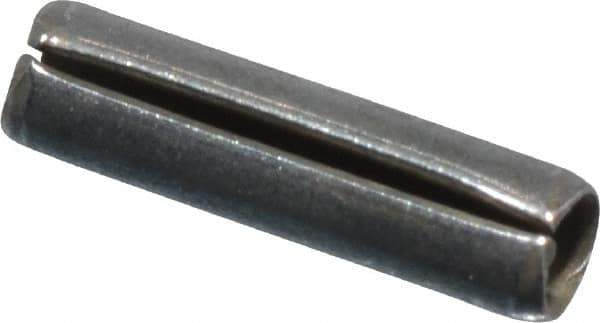 Made in USA - 1/16" Diam x 1/4" Long Slotted Spring Pin - Grade 420 Stainless Steel, Bright Finish - Exact Industrial Supply