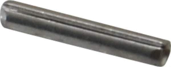 Made in USA - 1/16" Diam x 3/8" Long Slotted Spring Pin - Grade 420 Stainless Steel, Bright Finish - Exact Industrial Supply