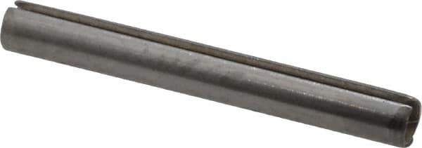 Value Collection - 1/16" Diam x 1/2" Long Slotted Spring Pin - Grade 420 Stainless Steel, Bright Finish - Exact Industrial Supply