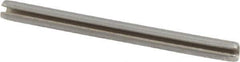 Value Collection - 5/64" Diam x 1" Long Slotted Spring Pin - Grade 420 Stainless Steel, Bright Finish - Exact Industrial Supply
