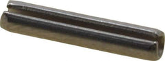 Value Collection - 3/32" Diam x 1/2" Long Slotted Spring Pin - Grade 420 Stainless Steel, Bright Finish - Exact Industrial Supply