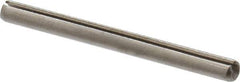 Made in USA - 3/32" Diam x 1-1/8" Long Slotted Spring Pin - Grade 420 Stainless Steel, Bright Finish - Exact Industrial Supply