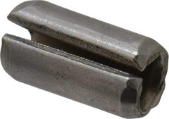 Made in USA - 1/8" Diam x 1/4" Long Slotted Spring Pin - Grade 420 Stainless Steel, Bright Finish - Exact Industrial Supply