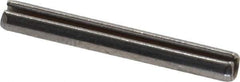 Made in USA - 1/8" Diam x 1" Long Slotted Spring Pin - Grade 420 Stainless Steel, Bright Finish - Exact Industrial Supply
