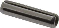 Made in USA - 5/32" Diam x 5/8" Long Slotted Spring Pin - Grade 420 Stainless Steel, Bright Finish - Exact Industrial Supply