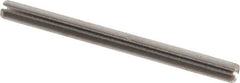 Made in USA - 5/32" Diam x 2" Long Slotted Spring Pin - Grade 420 Stainless Steel, Bright Finish - Exact Industrial Supply