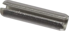 Made in USA - 3/16" Diam x 3/4" Long Slotted Spring Pin - Grade 420 Stainless Steel, Bright Finish - Exact Industrial Supply