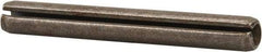 Made in USA - 3/16" Diam x 1-1/2" Long Slotted Spring Pin - Grade 420 Stainless Steel, Bright Finish - Exact Industrial Supply