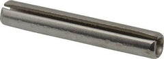 Made in USA - 5/16" Diam x 2" Long Slotted Spring Pin - Grade 420 Stainless Steel, Bright Finish - Exact Industrial Supply