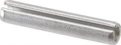 Made in USA - 3/8" Diam x 2" Long Slotted Spring Pin - Grade 420 Stainless Steel, Bright Finish - Exact Industrial Supply