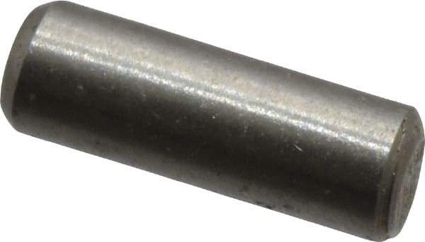 Value Collection - 1/16" Diam x 3/16" Pin Length 18-8 Stainless Steel Standard Dowel Pin - Bright Finish - Exact Industrial Supply