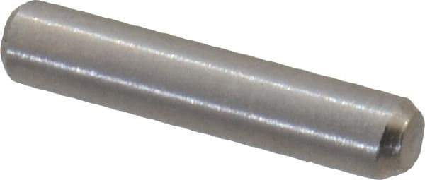 Value Collection - 1/16" Diam x 5/16" Pin Length 18-8 Stainless Steel Standard Dowel Pin - Bright Finish - Exact Industrial Supply