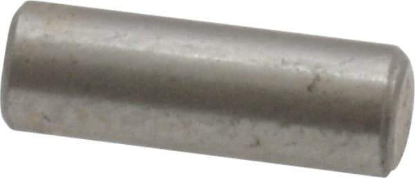 Value Collection - 1/8" Diam x 3/8" Pin Length 18-8 Stainless Steel Standard Dowel Pin - Bright Finish - Exact Industrial Supply