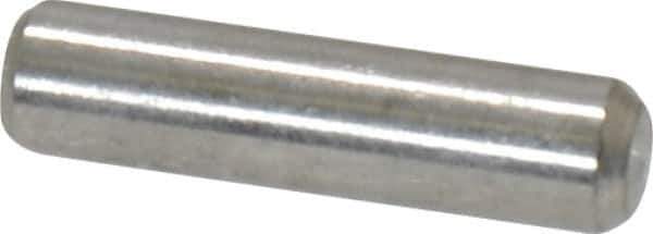 Value Collection - 1/8" Diam x 1/2" Pin Length 18-8 Stainless Steel Standard Dowel Pin - Bright Finish - Exact Industrial Supply